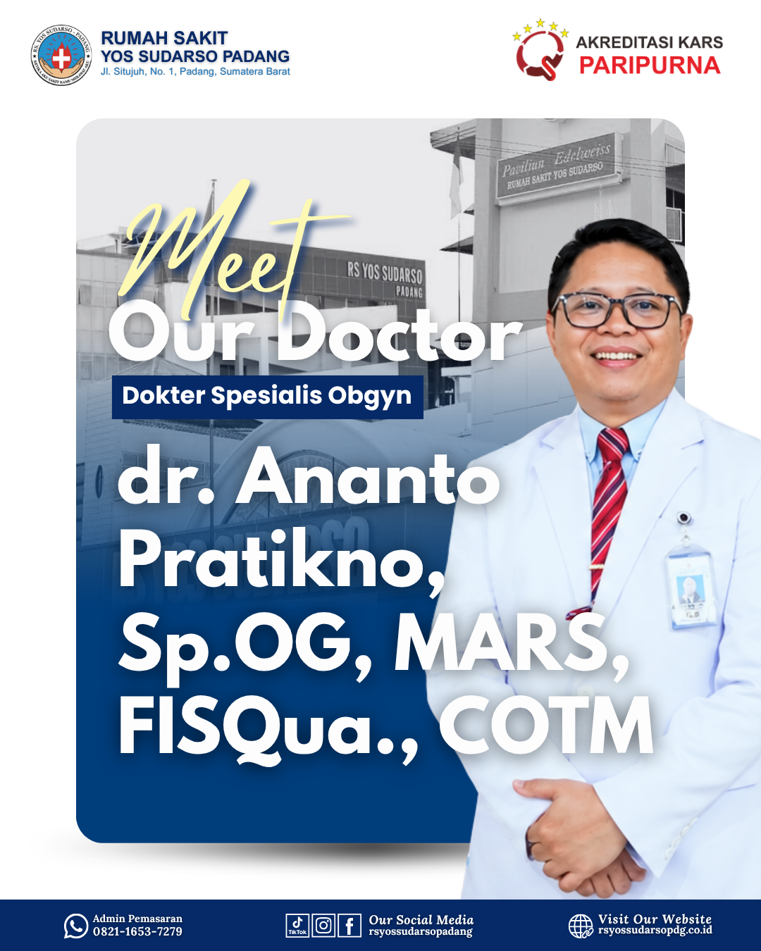 dr. Ananto Pratikno, Sp.OG, MARS, FISQua